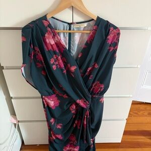 Elegant Floral Long Sleeve Dress